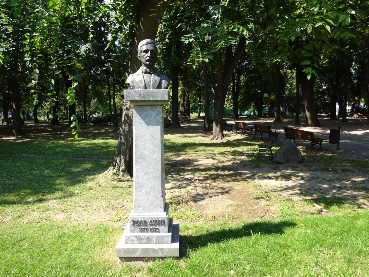 Monument to Jovan Dučić at Kalemegdan Park