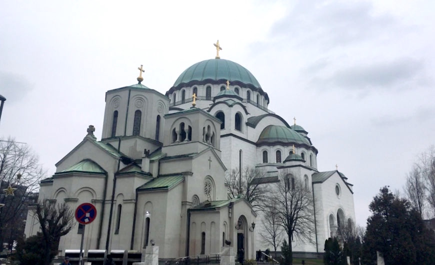 Small Church of St. Sava and the big one