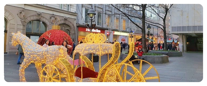 New Year's decoration in Knez Mihailova street