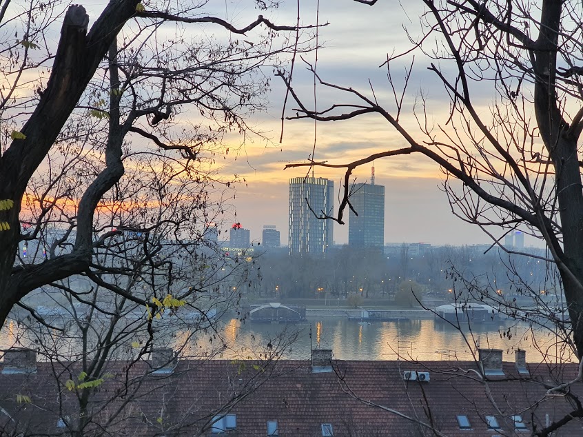 A view on New Belgrade and Ušće Towers